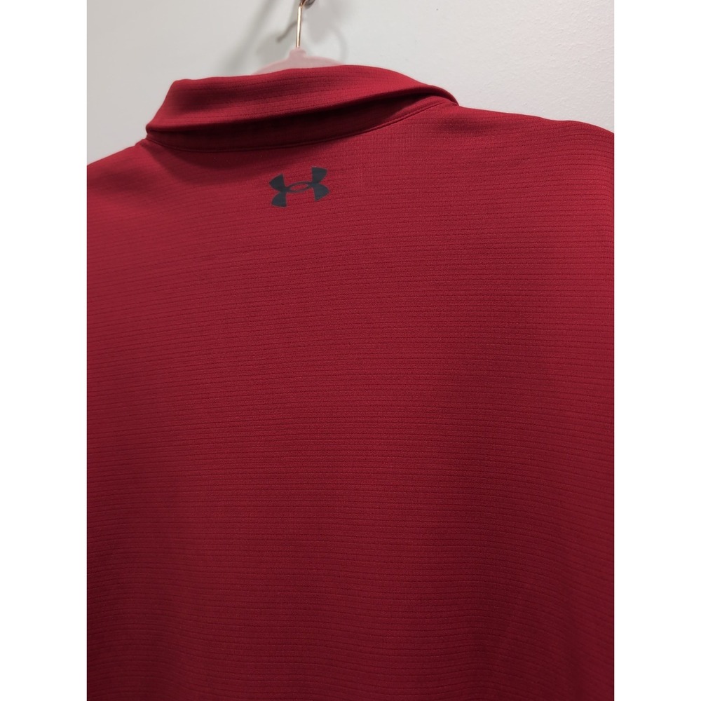 Under Armour Men's 2XL Red Loose Polo Preppy Athletic Golf - Picture 5 of 8
